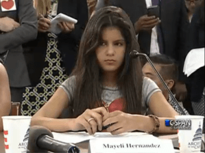 Mayeli Hernandez, 12, fled Honduras in July 2013.